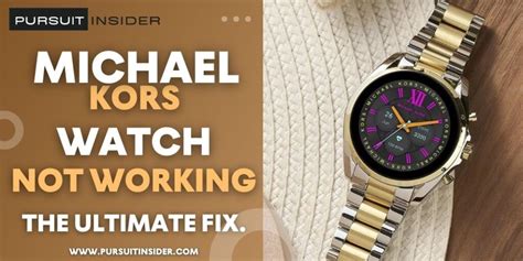 michael kors watch stop ticking|Steps To Fixing Your Michael Kors Watch .